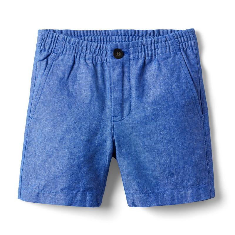 Linen-Cotton Pull-On Short - Janie And Jack